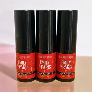 Bath & Body Works EMILY IN PARIS ROGUE ROMANCE LIP STICK X3 NEW!!!